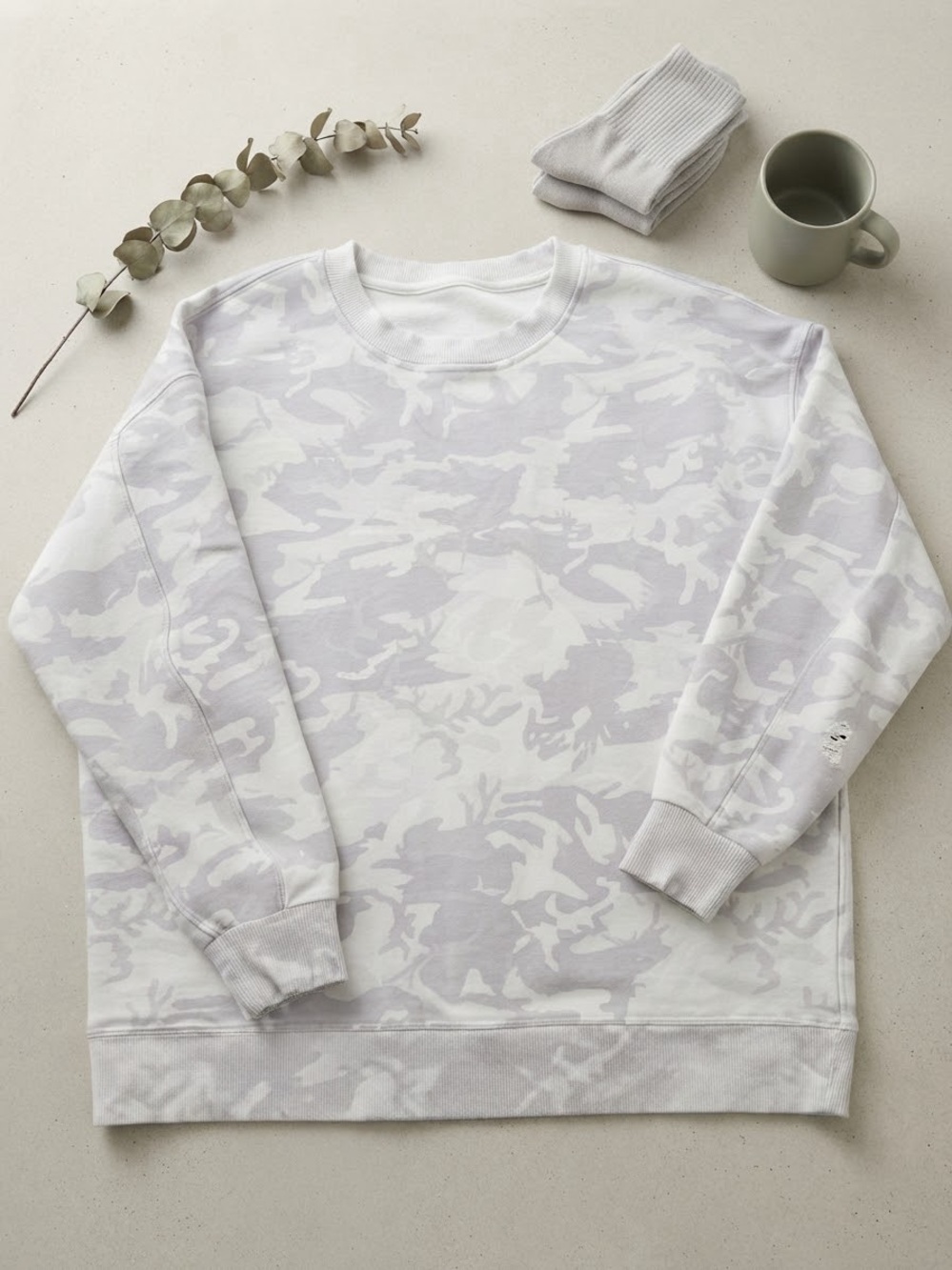 LULULEMON CAMO CREW SWEATSHIRT 10